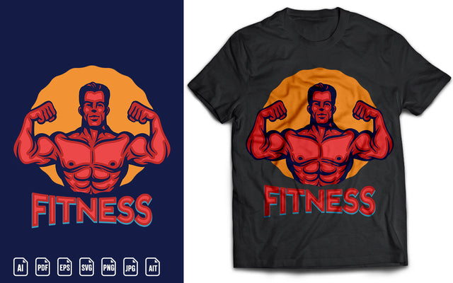 Gym Fitness T Shirt SVG Design SVG naemmiah021 