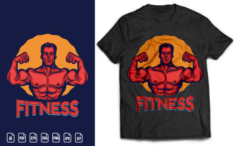 Gym Fitness T Shirt SVG Design SVG naemmiah021 
