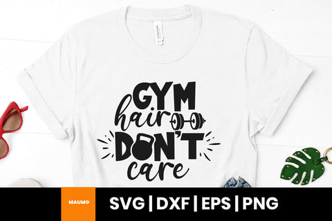 Gym hair don't care funny svg quote SVG Maumo Designs 