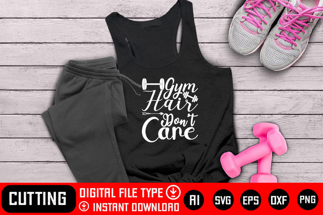 Gym Hair Don't Care SVG CraftlabSvg29 