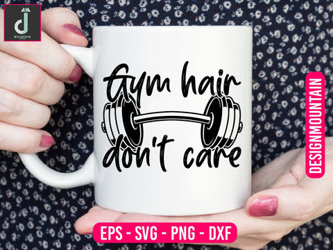 gym hair don't care Svg Design SVG Alihossainbd 