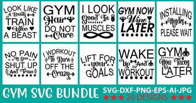 Gym SGV Bundle SVG Syaman 