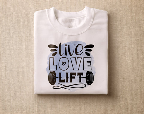 Gym Sublimation Designs Bundle, 6 Gym Quotes PNG Files, Gym Sayings PNG, Live Love Lift PNG, Cardio Is Hardio PNG, Eat Sleep Gym Repeat PNG Sublimation HappyDesignStudio 