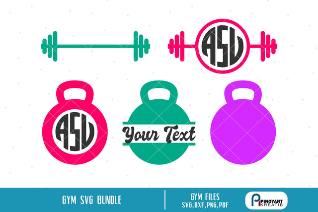 Gym Svg Bundle SVG Pinoyart Kreatib