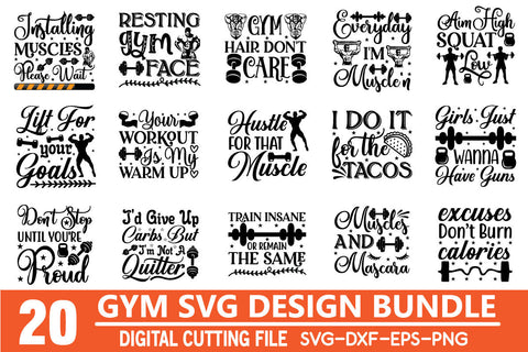 Gym svg bundle SVG sk.swapon Roy 