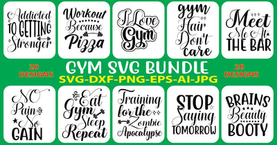 Gym SVG Bundle SVG Syaman 