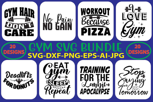Gym SVG Bundle SVG Syaman 