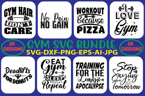 Gym SVG Bundle SVG Syaman 