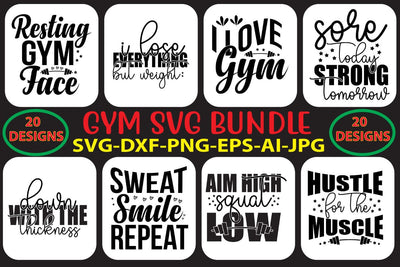 Gym SVG Bundle SVG Syaman 