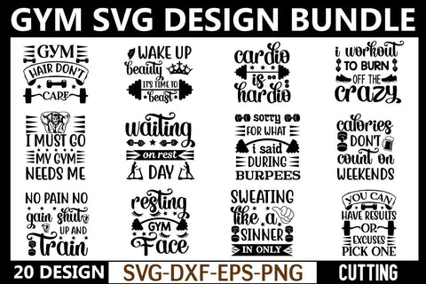 gym svg bundle vol 1 SVG buydesign 