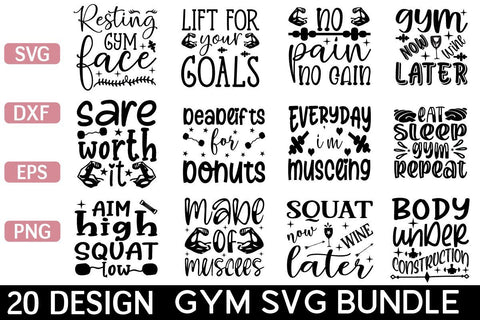 gym svg bundle vol 2 SVG buydesign 