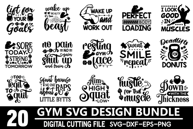 gym svg bundle vol 3 SVG buydesign 