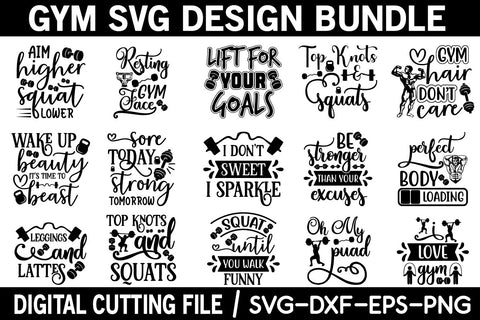 gym svg bundle vol 4 SVG buydesign 