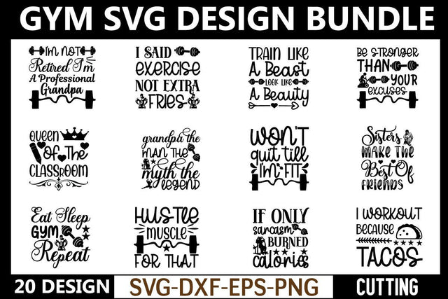 gym svg bundle vol 5 SVG buydesign 