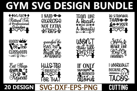 gym svg bundle vol 5 SVG buydesign 