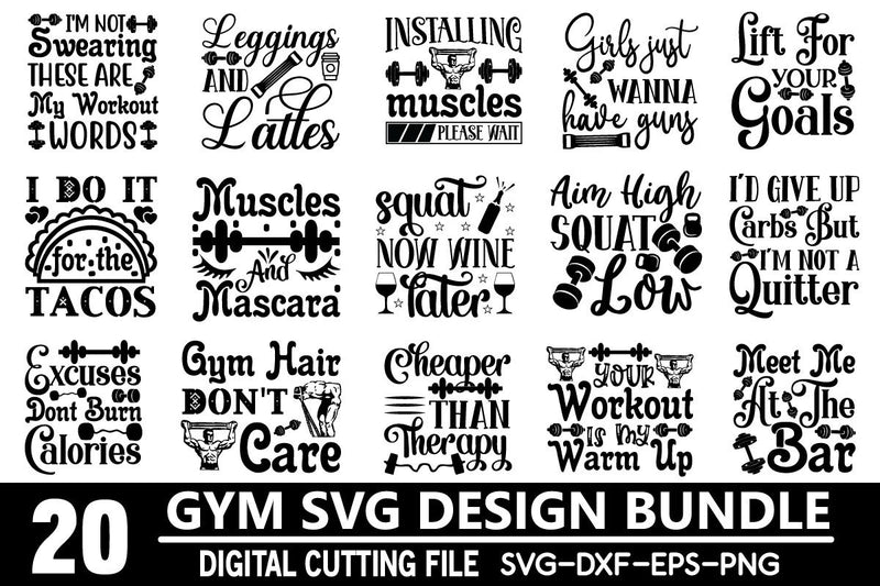 gym svg bundle vol 6 SVG buydesign 