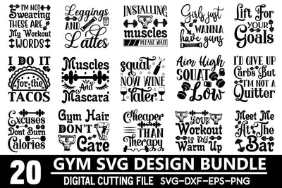 gym svg bundle vol 7 SVG buydesign 