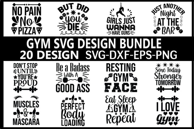 Gym Svg design bundle SVG designer krishna 