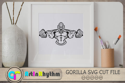 Gym Svg, Gorilla Gym Svg, Gorilla Svg, Fitness Svg, Bodybuilder Svg SVG Artinrhythm shop 