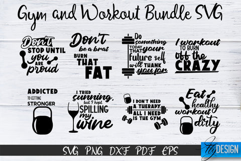 Gym Svg, Gym Quotes, Workout SVG, Sports SVG, Athletic, vol1 SVG Fly Design 