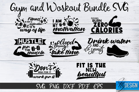 Gym Svg, Gym Quotes, Workout SVG, Sports SVG, Athletic, vol1 SVG Fly Design 