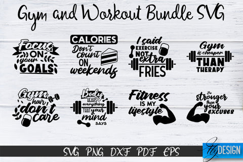 Gym Svg, Gym Quotes, Workout SVG, Sports SVG, Athletic, vol1 SVG Fly Design 