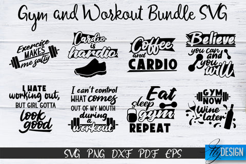 Gym Svg, Gym Quotes, Workout SVG, Sports SVG, Athletic, vol1 SVG Fly Design 