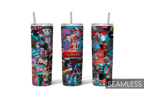 Gym Tumbler Sublimation Bundle Sublimation SvgOcean 
