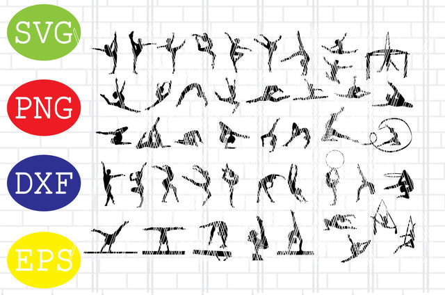 Gymnast SVG, Gymnastics SVG, Cheerleader SVG, Ballerina Svg SVG DigitalSvgFiles 
