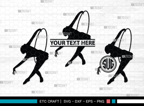 Gymnastic monogram, Gymnastic Silhouette, Gymnastics SVG, Gymnast Svg, Sports svg, Tumbling Svg, SB00119 SVG ETC Craft 