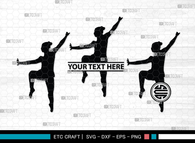 Gymnastic monogram, Gymnastic Silhouette, Gymnastics SVG, Gymnast Svg, Sports svg, Tumbling Svg, SB00119 SVG ETC Craft 