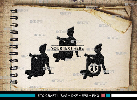 Gymnastic monogram, Gymnastic Silhouette, Gymnastics SVG, Gymnast Svg, Sports svg, Tumbling Svg, SB00119 SVG ETC Craft 