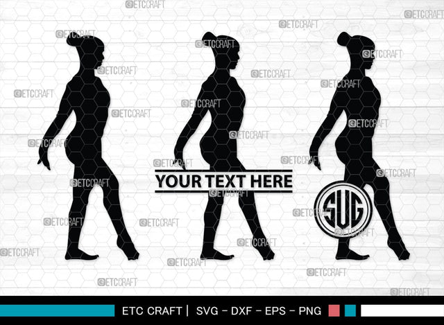Gymnastic monogram, Gymnastic Silhouette, Gymnastics SVG, Gymnast Svg, Sports svg, Tumbling Svg, SB00119 SVG ETC Craft 