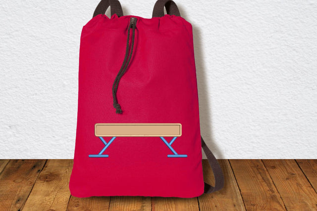 Gymnastics Balance Beam Applique Embroidery Embroidery/Applique Designed by Geeks 