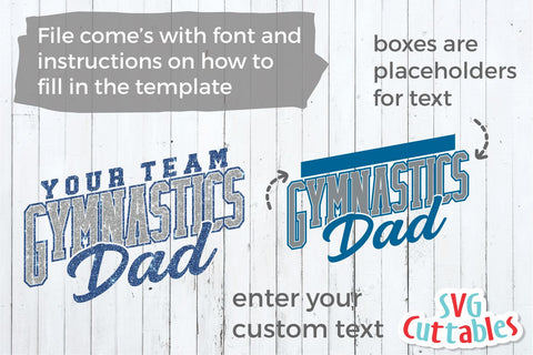 Gymnastics Dad svg - Gymnastics Cut File - Gymnastics Template 005 - svg - eps - dxf - Silhouette - Cricut Cut File - Digital Download SVG Svg Cuttables 