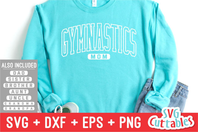 Gymnastics Family svg - Gymnastics svg - dxf - eps - png - Shirt Design - Cut File - Silhouette - Cricut - Digital File SVG Svg Cuttables 