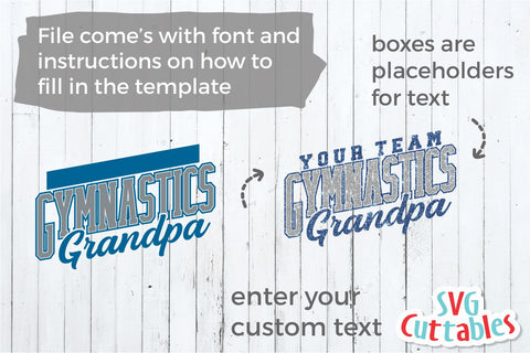 Gymnastics Grandpa svg - Gymnastics Cut File - Gymnastics Template 0014 - svg - eps - dxf - Silhouette - Cricut Cut File - Digital Download SVG Svg Cuttables 