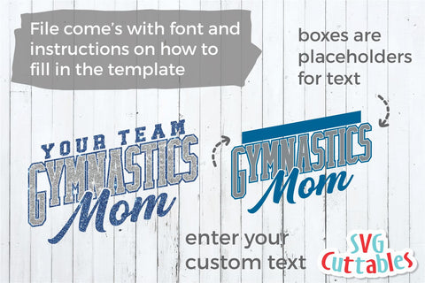 Gymnastics Mom svg - Gymnastics Cut File - Gymnastics Template 004 - svg - eps - dxf - Silhouette - Cricut Cut File - Digital Download SVG Svg Cuttables 