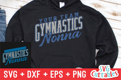 Gymnastics Nonna svg - Gymnastics Cut File - Gymnastics Template 0036 - svg - eps - dxf - Silhouette - Cricut Cut File - Digital Download SVG Svg Cuttables 