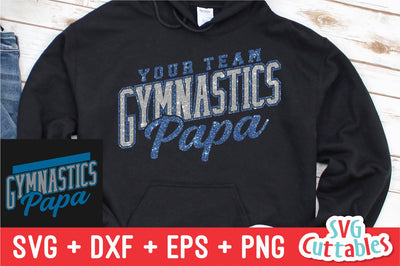 Gymnastics Papa svg - Gymnastics Cut File - Gymnastics Template 0013 - svg - eps - dxf - Silhouette - Cricut Cut File - Digital Download SVG Svg Cuttables 