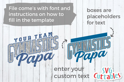 Gymnastics Papa svg - Gymnastics Cut File - Gymnastics Template 0013 - svg - eps - dxf - Silhouette - Cricut Cut File - Digital Download SVG Svg Cuttables 