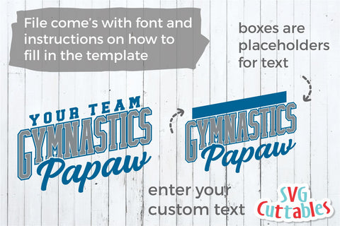 Gymnastics Papaw svg - Gymnastics Cut File - Gymnastics Template 0011 - svg - eps - dxf - Silhouette - Cricut Cut File - Digital Download SVG Svg Cuttables 