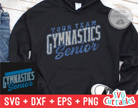 Gymnastics Senior svg - Gymnastics Cut File - Gymnastics Template 0037 - svg - eps - dxf - Silhouette - Cricut Cut File - Digital Download SVG Svg Cuttables 
