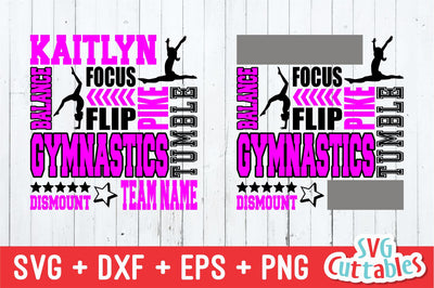 Gymnastics Subway Art SVG Svg Cuttables 