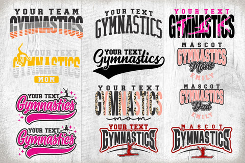 Gymnastics svg Bundle - Gymnastics Cut File - Gymnastics Template Bundle 2 - svg - eps - dxf - png - Silhouette - Cricut - Digital File SVG Svg Cuttables 