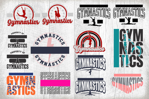 Gymnastics svg Bundle - Gymnastics Cut File - Gymnastics Template Bundle 2 - svg - eps - dxf - png - Silhouette - Cricut - Digital File SVG Svg Cuttables 