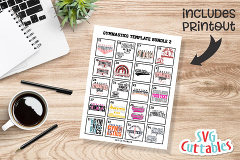 Gymnastics svg Bundle - Gymnastics Cut File - Gymnastics Template Bundle 2 - svg - eps - dxf - png - Silhouette - Cricut - Digital File SVG Svg Cuttables 