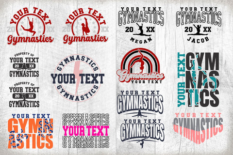 Gymnastics svg Bundle - Gymnastics Cut File - Gymnastics Template Bundle 2 - svg - eps - dxf - png - Silhouette - Cricut - Digital File SVG Svg Cuttables 