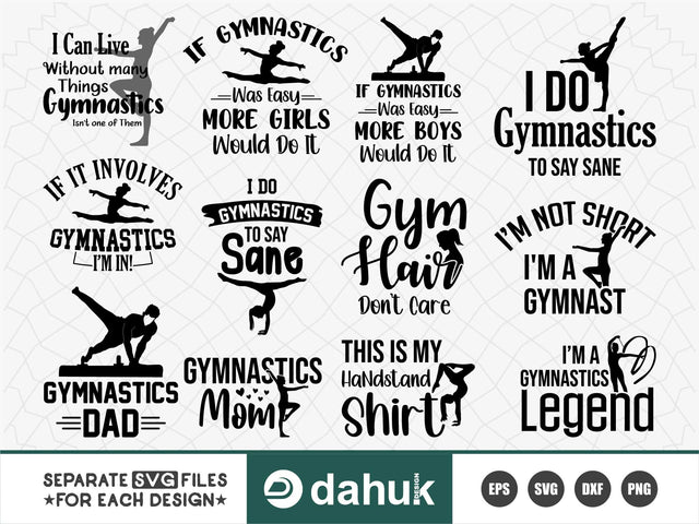 Gymnastics SVG Bundle, Gymnastics Mom SVG SVG dahukdesign 