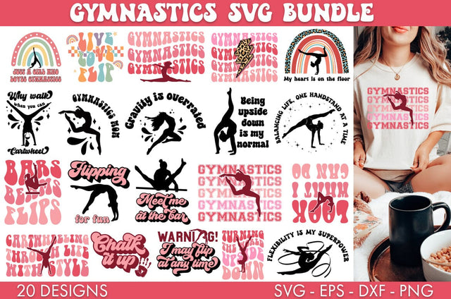 Gymnastics SVG Bundle PNG Sublimation SVG Freeling Design House 